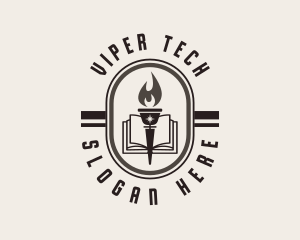 Learning Torch Academy Training logo design