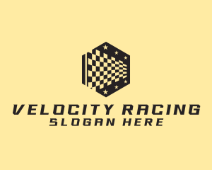 Motorsports - Racing Race Flag logo design