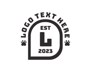 Dog Trainer - Pet Paw Veterinarian logo design