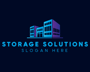 Warehousing - Warehouse Storage Building logo design