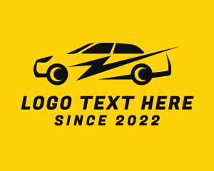 Flash - Lightning Sports Car logo design