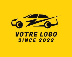 Driver - Lightning Sports Car logo design