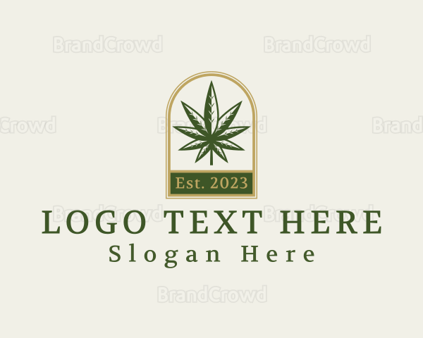 Cannabis Weed Leaf Logo