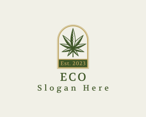 Weed Shop - Cannabis Weed Leaf logo design