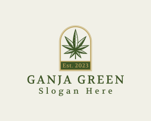 Cannabis Weed Leaf logo design