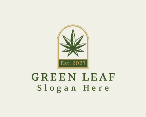 Cannabis Weed Leaf logo design