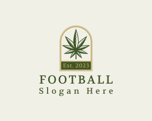 Smoke - Cannabis Weed Leaf logo design