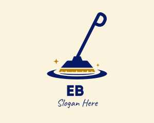 Sanitation - Cleaning Broomstick Housekeeping logo design