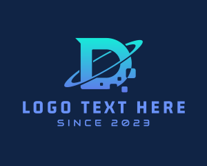 Eclipse - Tech Eclipse Letter D logo design