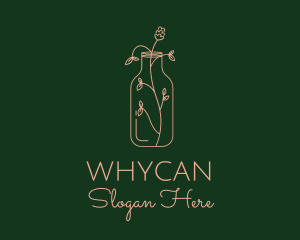 Apothecary Flower Bottle Logo