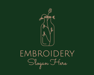 Apothecary Flower Bottle logo design