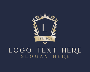 Crown - Elegant Royal Shield logo design