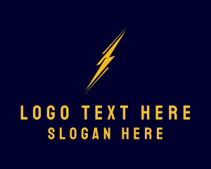 Bunting - Lightning Electrical Energy logo design