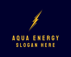 Lightning Electrical Energy logo design