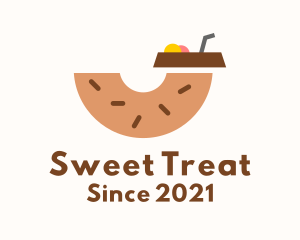 Donut - Donut Dessert Drink logo design