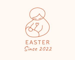 Neonate - Mother Love Breastfeeding logo design