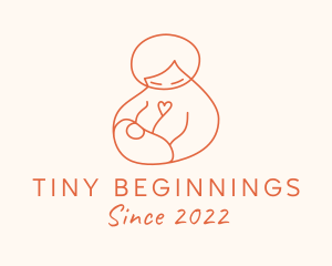 Neonatal - Mother Love Breastfeeding logo design