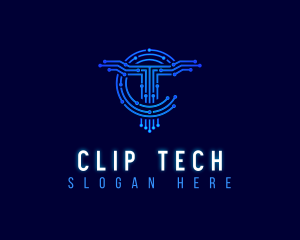 Digital Circuit Technology logo design