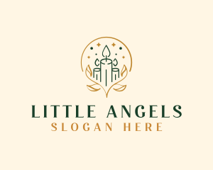 Simple Elegant Candle Logo