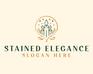 Elegant Wax Candle logo design