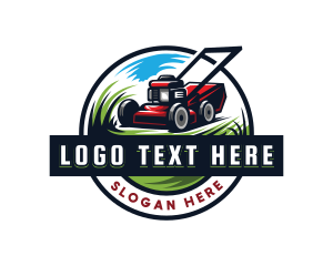 Lawn - Gardening Lawn Mawer logo design