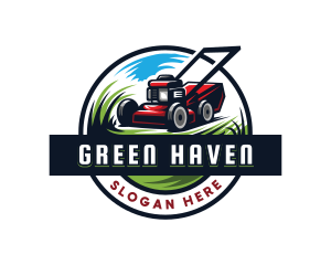 Turf - Gardening Lawn Mawer logo design