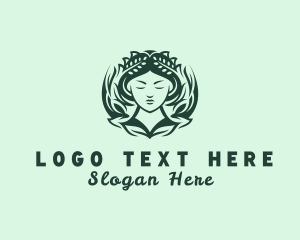 Massage - Botanical Nature Woman logo design