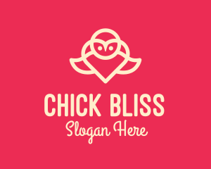 Chick - Owl Bird Animal logo design