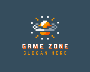 Pixelated Gamer Planet logo design