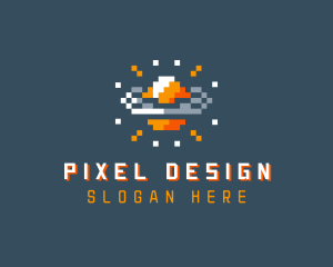 Pixelated Gamer Planet logo design