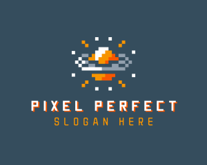 Pixelated Gamer Planet logo design