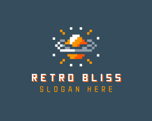 Nostalgia - Pixelated Gamer Planet logo design