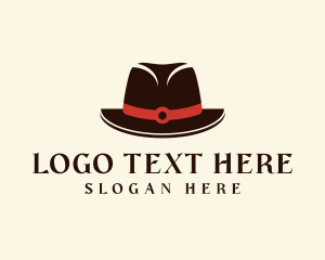 Hat - Fedora Formal Hat logo design