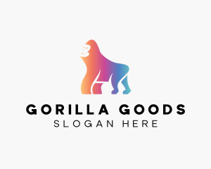 Gradient Gorilla Brand logo design