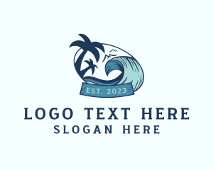 Surfer - Beach Travel Vacation logo design