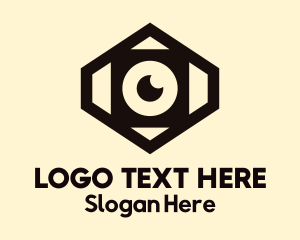 Sight - Geometric Hexagon Lens Photography logo design