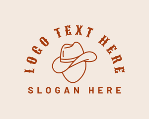 Texas - Western Cowboy Hat logo design