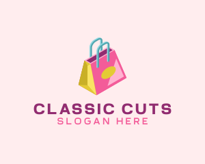 Isometric Shopping Bag logo design