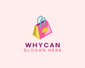 Commerce - Isometric Shopping Bag logo design