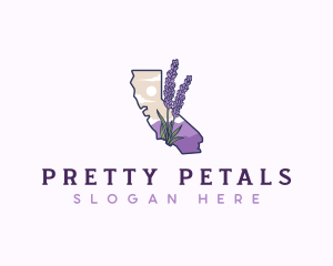 California Lavender Plant logo design