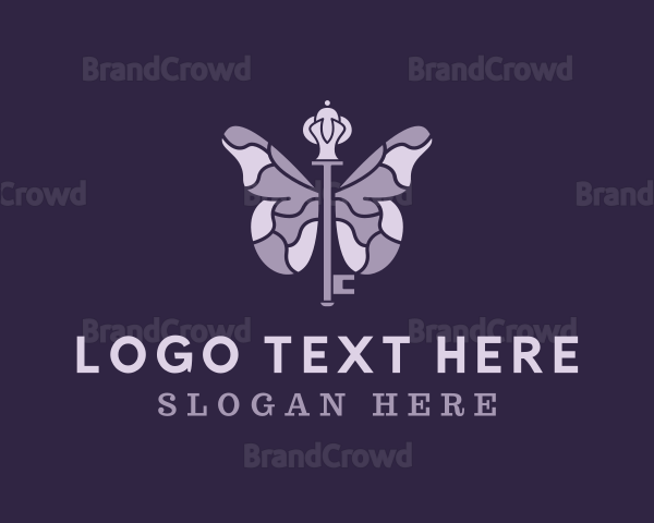 Violet Butterfly Key Logo