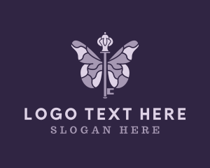 Violet Butterfly Key Logo