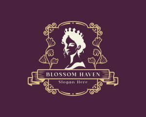 Flowers - Elegant Royal Queen logo design