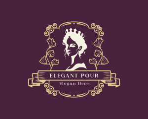 Elegant Royal Queen logo design