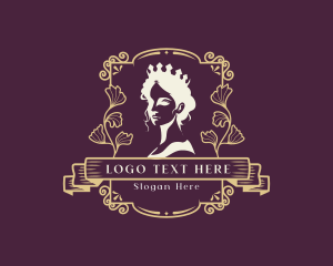 Flowers - Elegant Royal Queen logo design