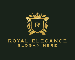 Ornamental Royal Shield logo design