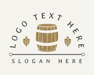 Microbrewery - Hops Beer Barrel Brewery logo design