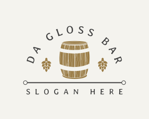 Hops Beer Barrel Brewery logo design