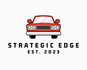 Garage - Retro Car Transport logo design