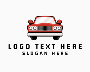 Retro Car Transport Logo